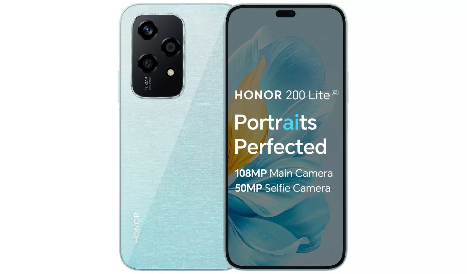 گوشی موبایل هوشمند HONOR 200 Lite 5G با حافظه 256 گیگابایت و هوش مصنوعی - آبی ستاره‌ای