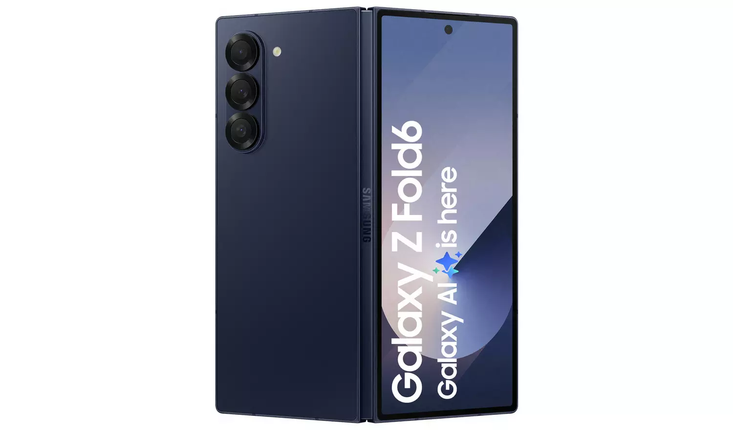 گوشی بدون سیم کارت Samsung Galaxy Z Fold6 5G با حافظه 512 گیگابایت و هوش مصنوعی - رنگ سرمه‌ای